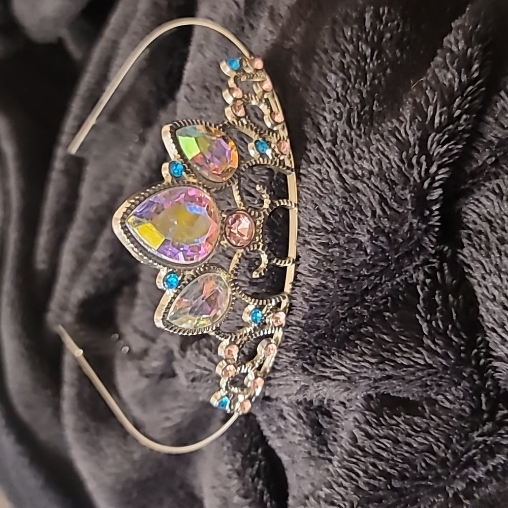 Pink & blue tiara crown
